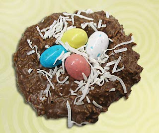 Easter Crafts - How to Make Edible Miniature Coconut Bunny Nests