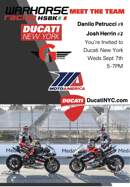 Meet Danilo Petrucci and Josh Herrin at Ducati New York
