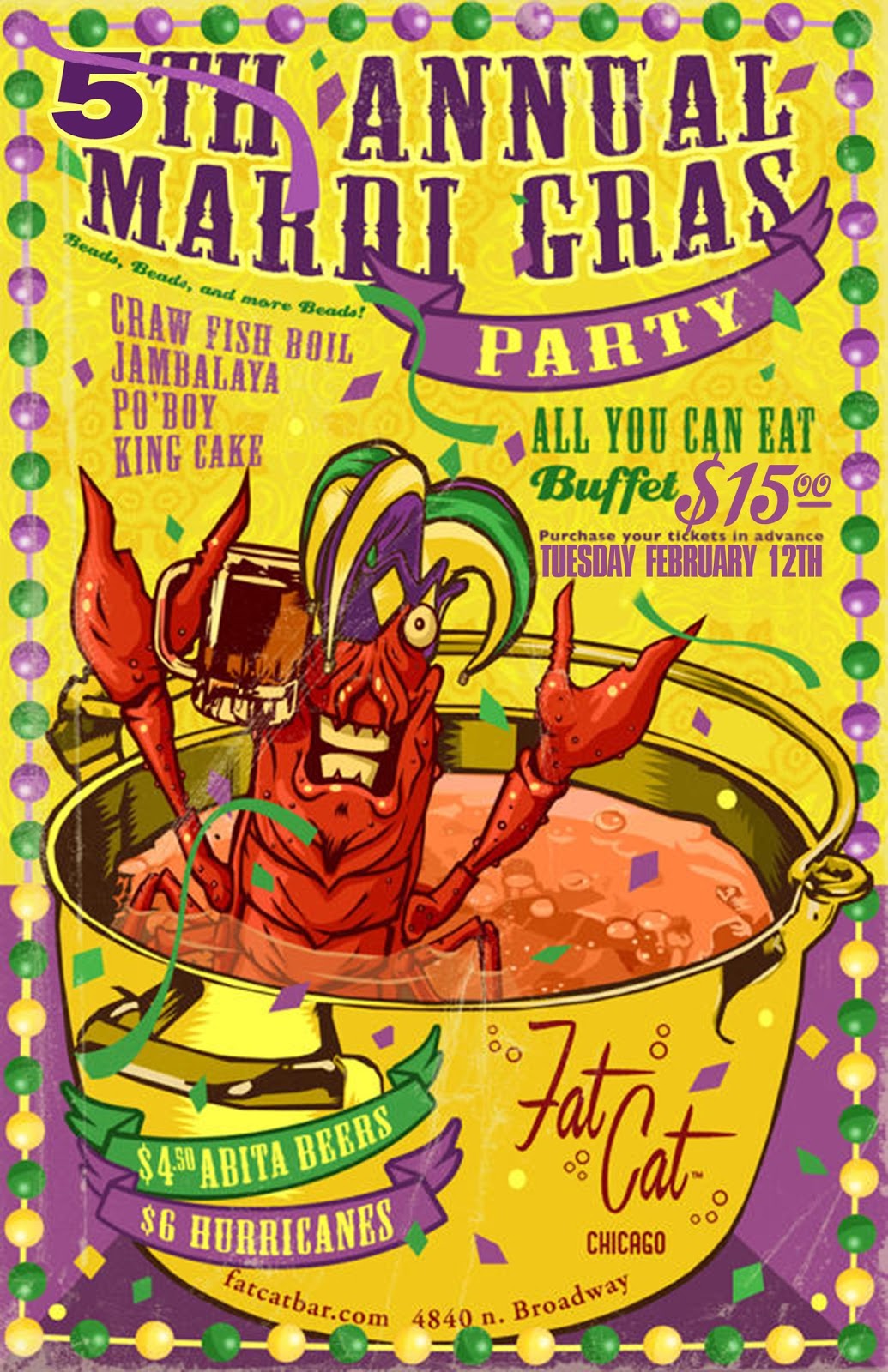  Uptown  Update Celebrate Mardi Gras At Fat  Cat 