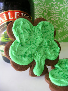 Baileys Shamrock Cookies