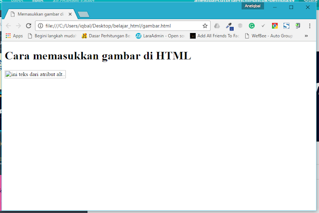 Cara Memasukkan Gambar Di Html Aneiqbal