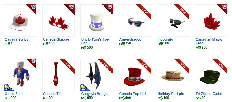 Unofficial Roblox Rare Canada Items Out On Roblox - roblox item rarity