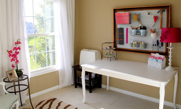 craft room pegboard