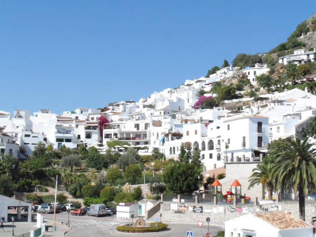 Beautiful white buildings that make up Frigiliana