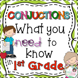 1st Grade Conjunction Activities