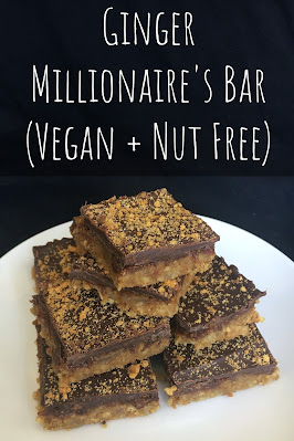 Ginger Millionaire's Bar (Vegan + Nut Free)