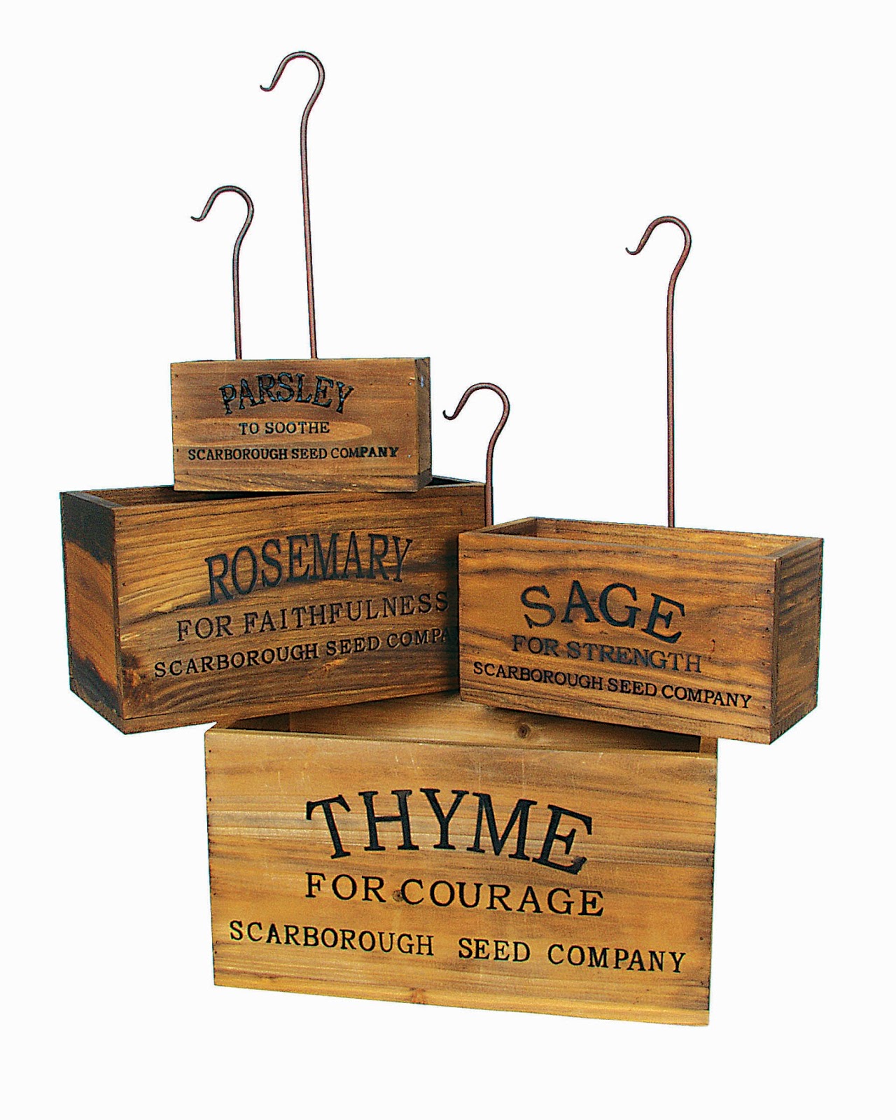 farmhouse musings: Vintage Style Nesting Herb Crates