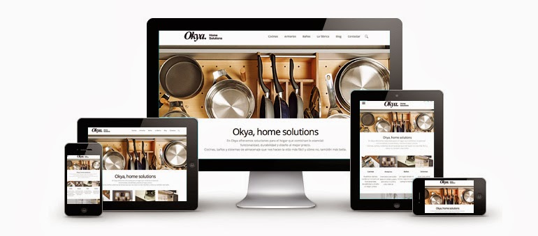 Web responsive Okya, home solutions