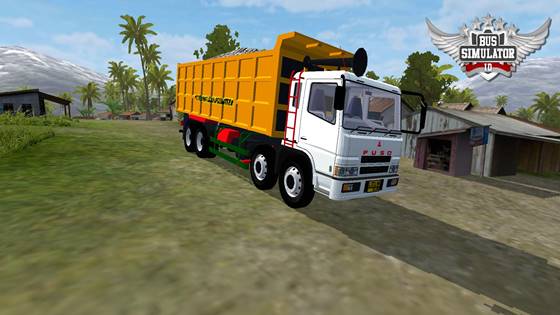 mod fuso dump muatan batu