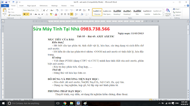 font chữ được sửa lỗi thành công