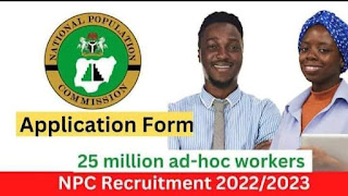 NPC Recruitment 2023 Update: Over N400 billion has been earmarked to be expended on the 2023 census.