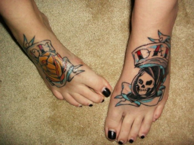 Crazy Tattoos skull tattoo