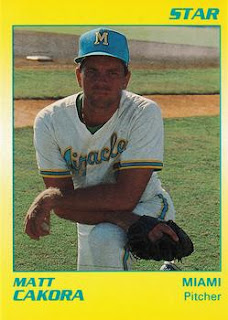 Matt Cakora 1990 Miami Miracle card