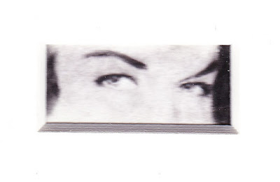 "Eyes of Bettie Page" Charcoal on Paper, c. 2007 1 x 2 inches