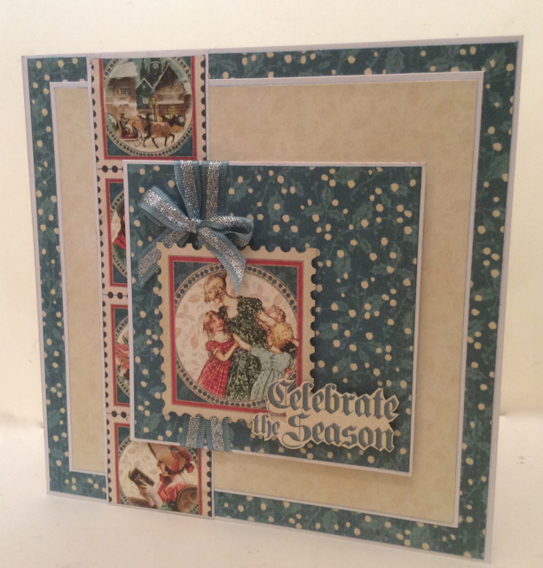 Christmas Carol Card Clare Charvill Graphic 45 