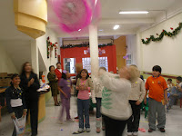 nancy hitting the pinata