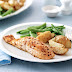 roasted salmon with green beans