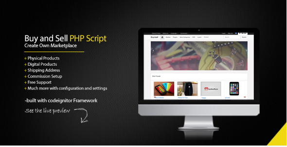 Buy and Sell PHP Script