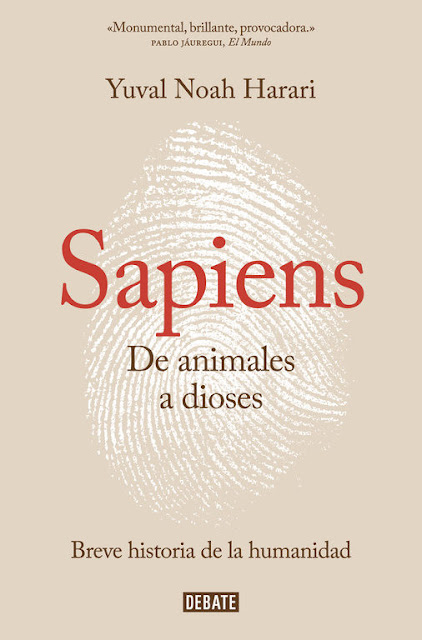 Portada del libro Sapiens de Yuval Noah Harari