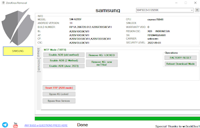 Samsung FRP Tool ( Knox Remover Tool ) ADB Mode