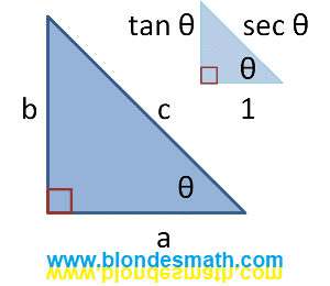 Основное тригонометрическое тождество. Основное тригонометрическое тождество Пифагора тангенс и секанс. Теорема Пифагора в тригонометрии и треугольнике. Математика для блондинок.