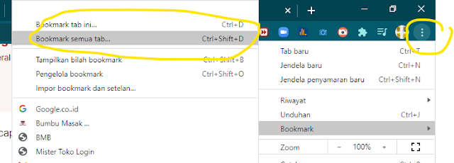 Cara Mudah Menyimpan Tab di Google Chrome_bumbu masak barokah