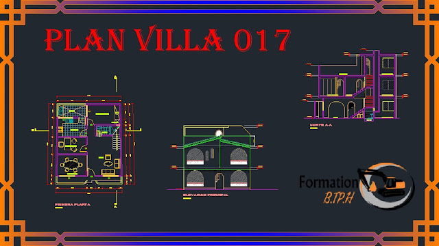 017 Télécharger Plan AutoCAD Villa 