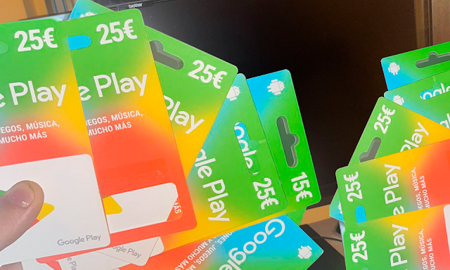 COMO CONSEGUIR TARJETAS DE GOOGLE PLAY 