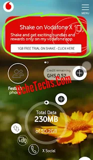 Vodafone redeem free mb