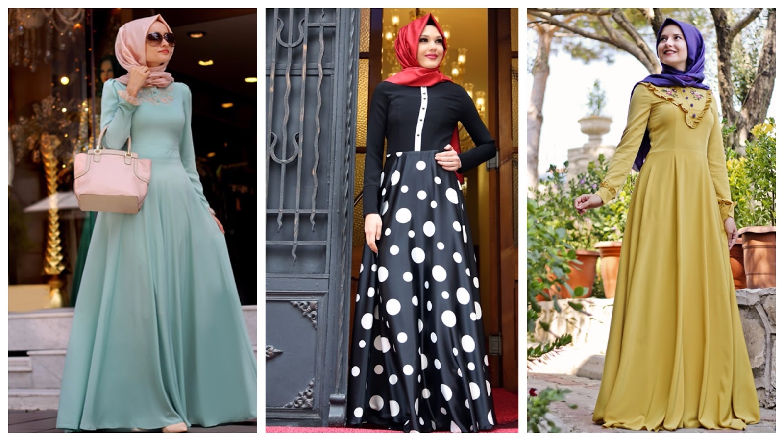 The latest hijab dresses turkey Winter 2016.2017 - DZAIR 