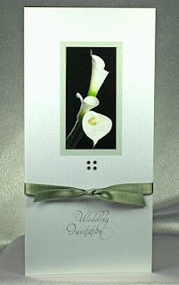 Wedding cards and invitations with callas lilies