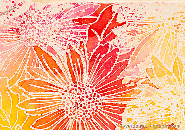 Layers of ink - Gerbera Daisy Watercolor Cards by Anna-Karin Evaldsson.