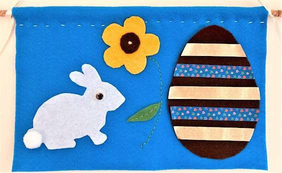 An Easter Felt Wall Hanging with tutorial and templates