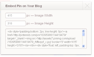Pinterest embed on your blog