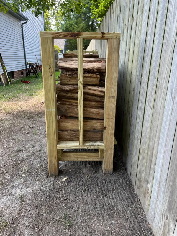 outdoor log holder