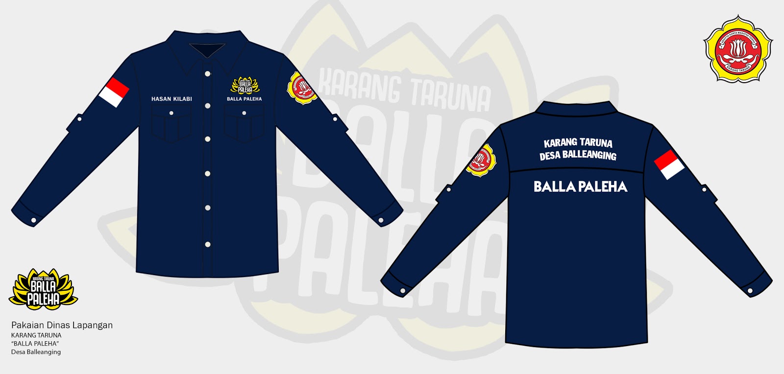  Desain  Baju Kemeja Karang  Taruna  Gejorasain