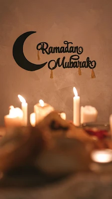 Wallpaper Ramadhan 2023 Aesthetic nuansa lilin kecil
