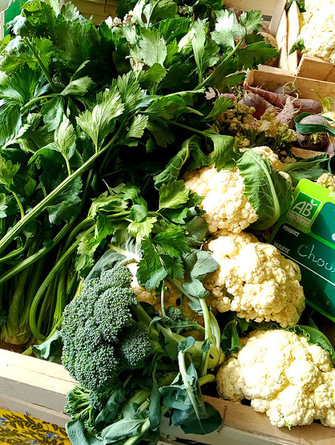 Organic spring vegetables at a farm shop, Indre et Loire, France. Photo by Loire Valley Time Travel.