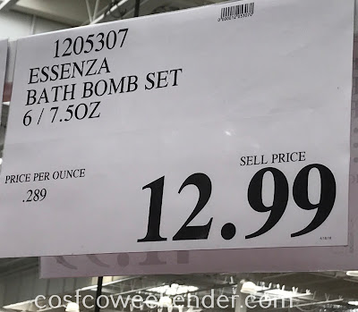 Deal for a set of 6 Essenza Bath Bombs at Costco