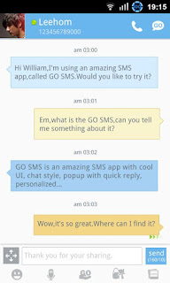 ثيم GO-SMS-Pro الخاص بالرسائل للأندرويد