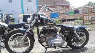 Dijual sporster iron head custom  tahun 1977