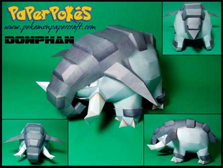 Pokemon Donphan Papercraft