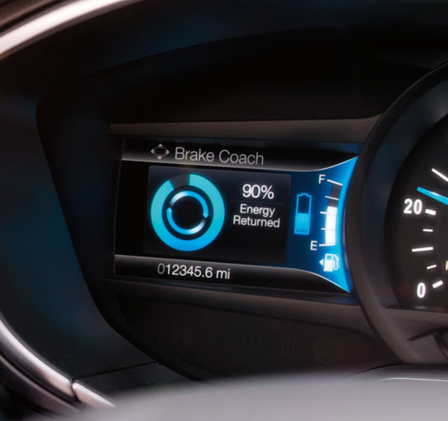 Regenerative braking gauge in 2017 Ford Fusion Hybrid