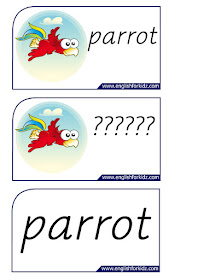 parrot printable flashcards