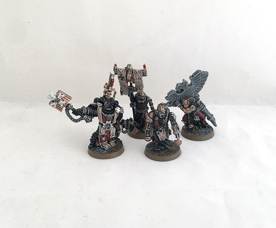 Black Templars Chaplain Grimaldus & Retinue