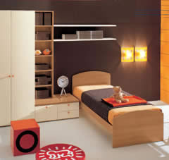 Dormitorio Juvenil en marrón