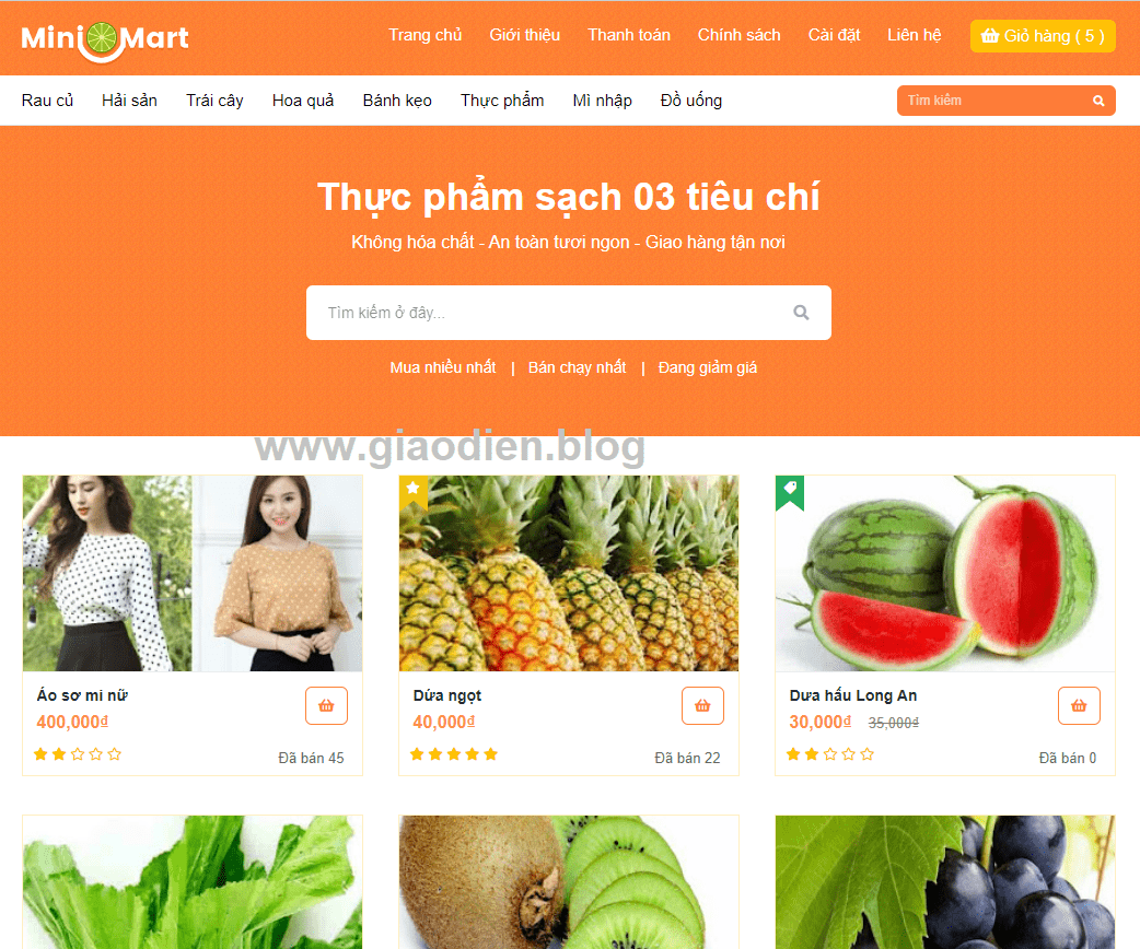 Template blogspot bán hàng nhỏ gọn