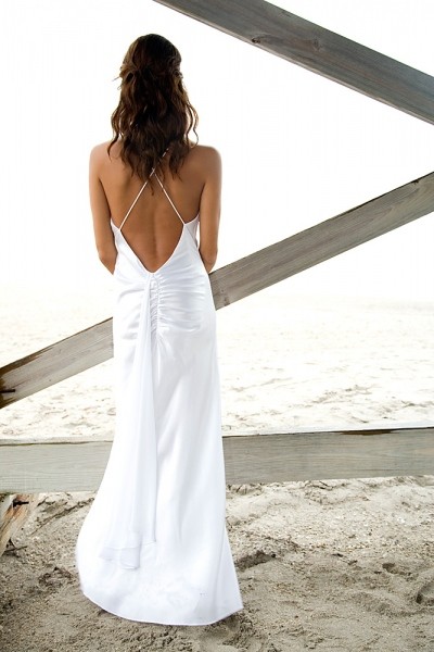 fairytale wedding dress. {Satin Beach Wedding Dress}