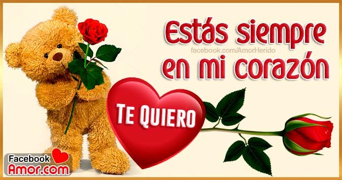 Imágenes de corazones con frases de amor para facebook y Whatsapp