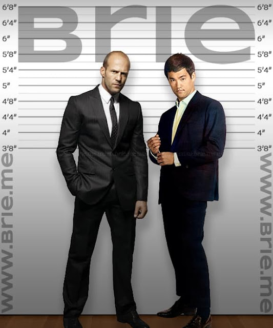 Jason Statham height comparison with Bruce Lee